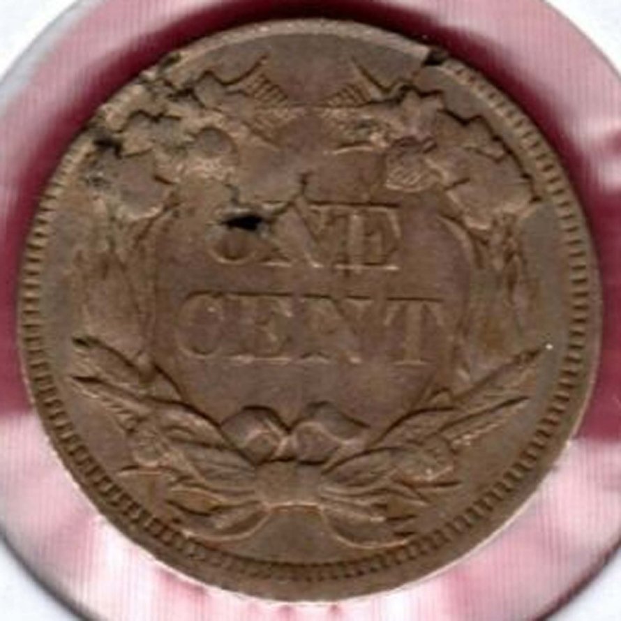 1857-Flying-Eagle-Cent-With-Cracked-Planchet